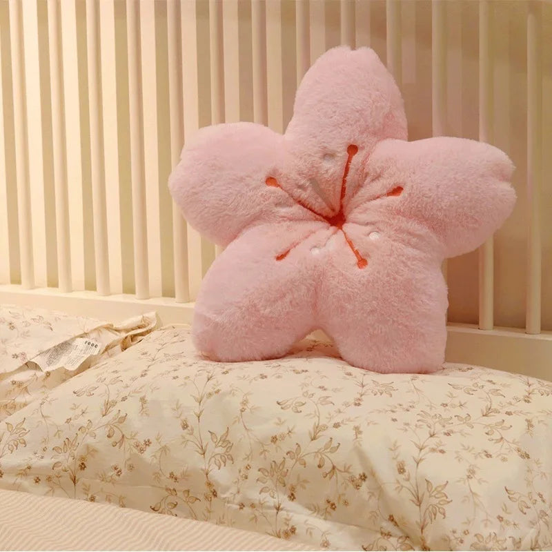 Cherry Blossom Flower Pillow Princess Style for Living Room