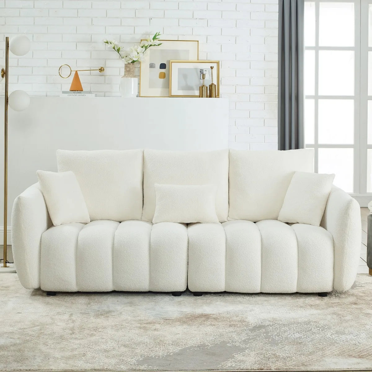 Modern Boucle Modular Sofa For Stylish Living Room