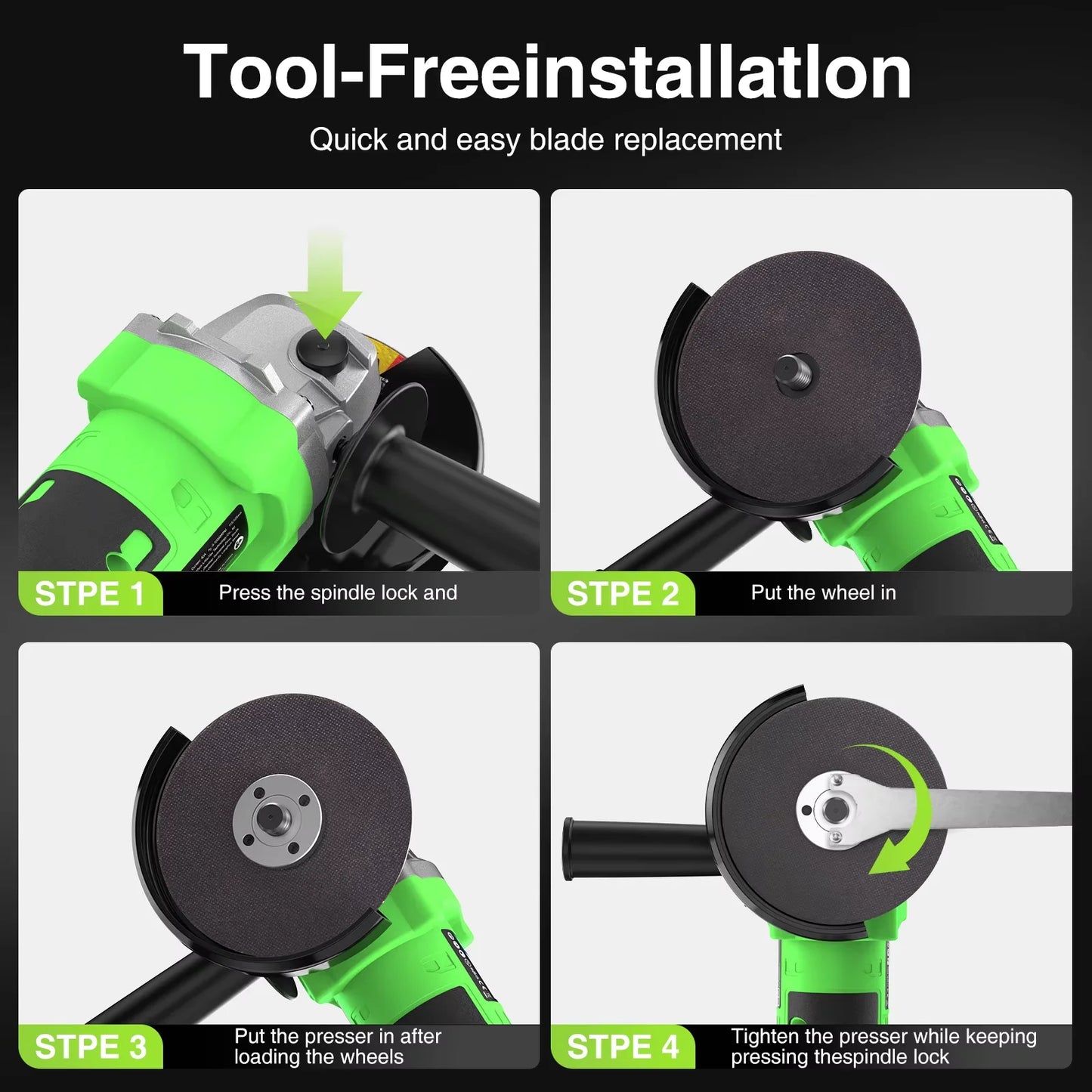 Taskstar Cordless Brushless Jig Saw And Angle Grinder Set