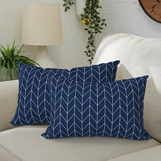 Pack Of 2 Waterproof Outdoor Lumbar Pillows For Patio Furniture