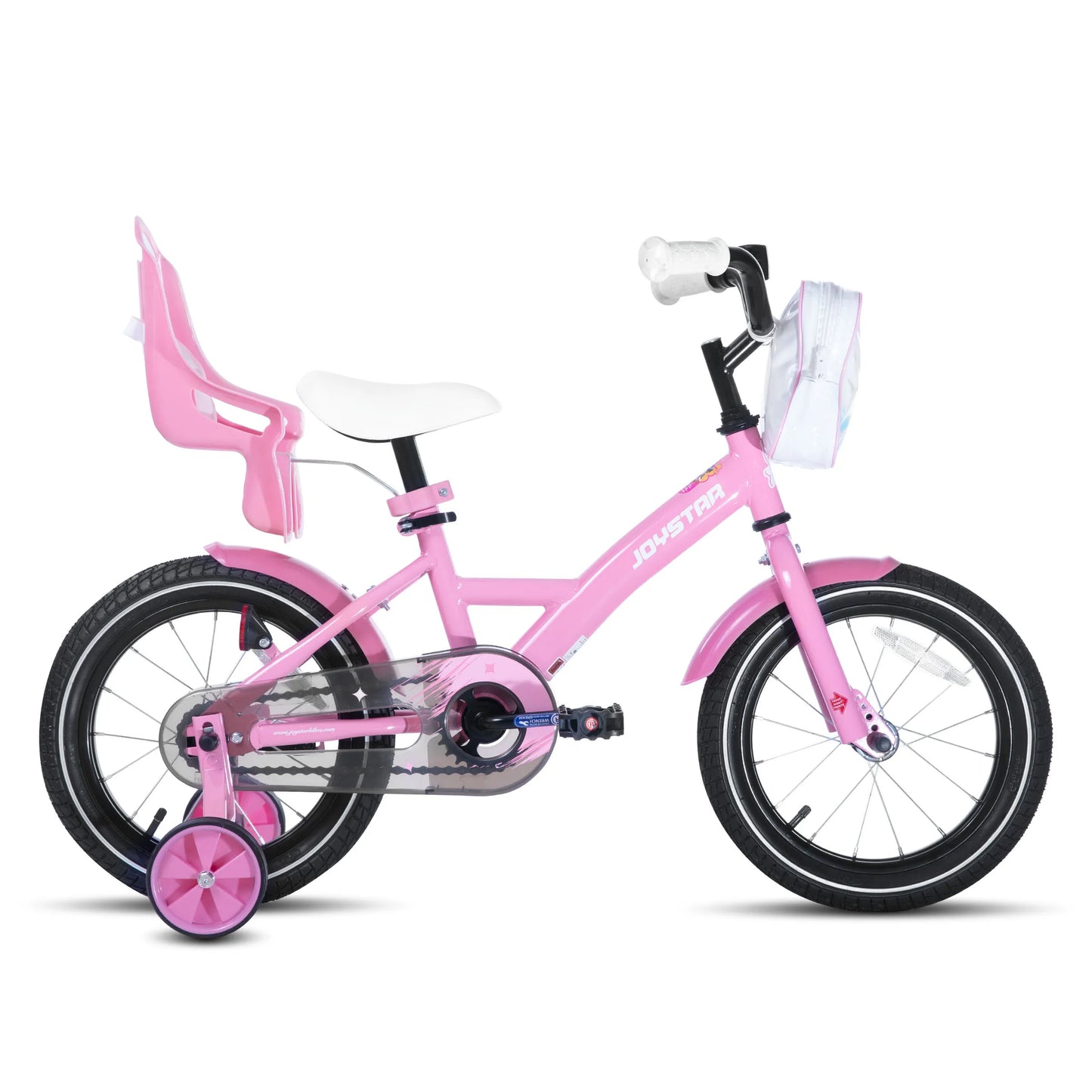 JOYSTAR Kids Bike For Girls Training Wheels Basket Doll Seat