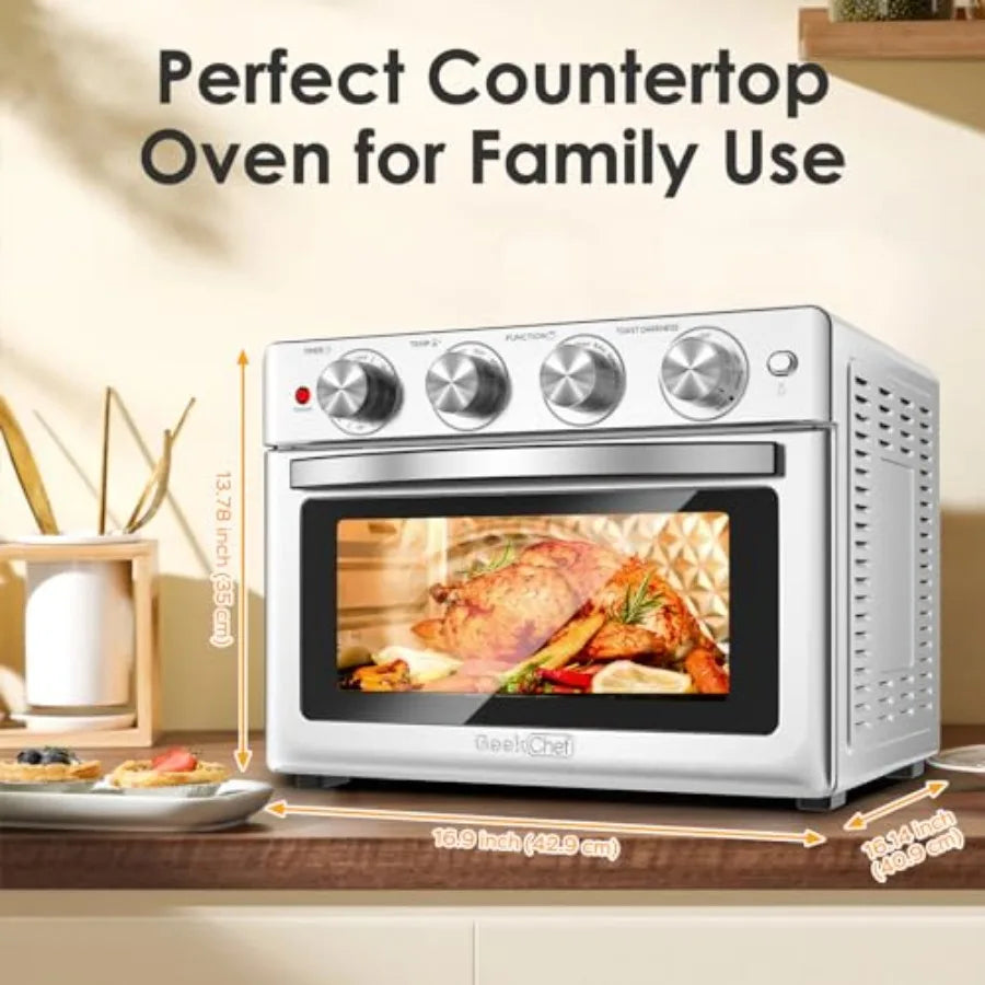 Yao Hui Huang 7-in-1 Air Fryer Toaster Oven Stainless Steel