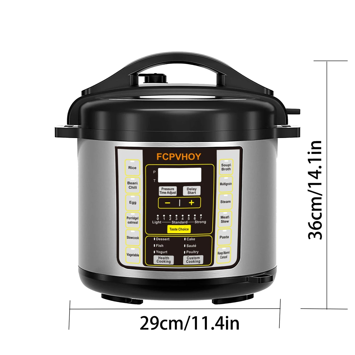 Nine Function Electric Pressure Cooker Featuring Safer Venting Design