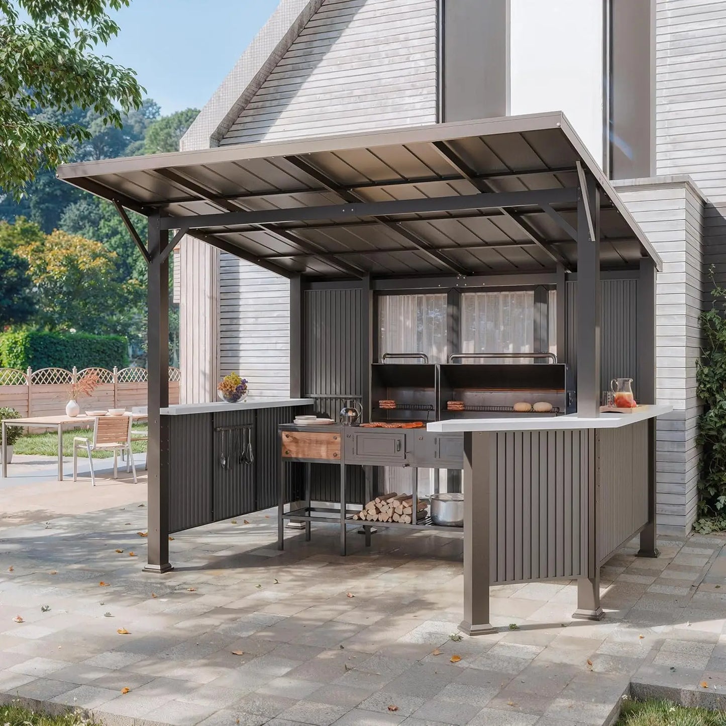 Hardtop Gazebo Waterproof Steel Frame For Patio Garden