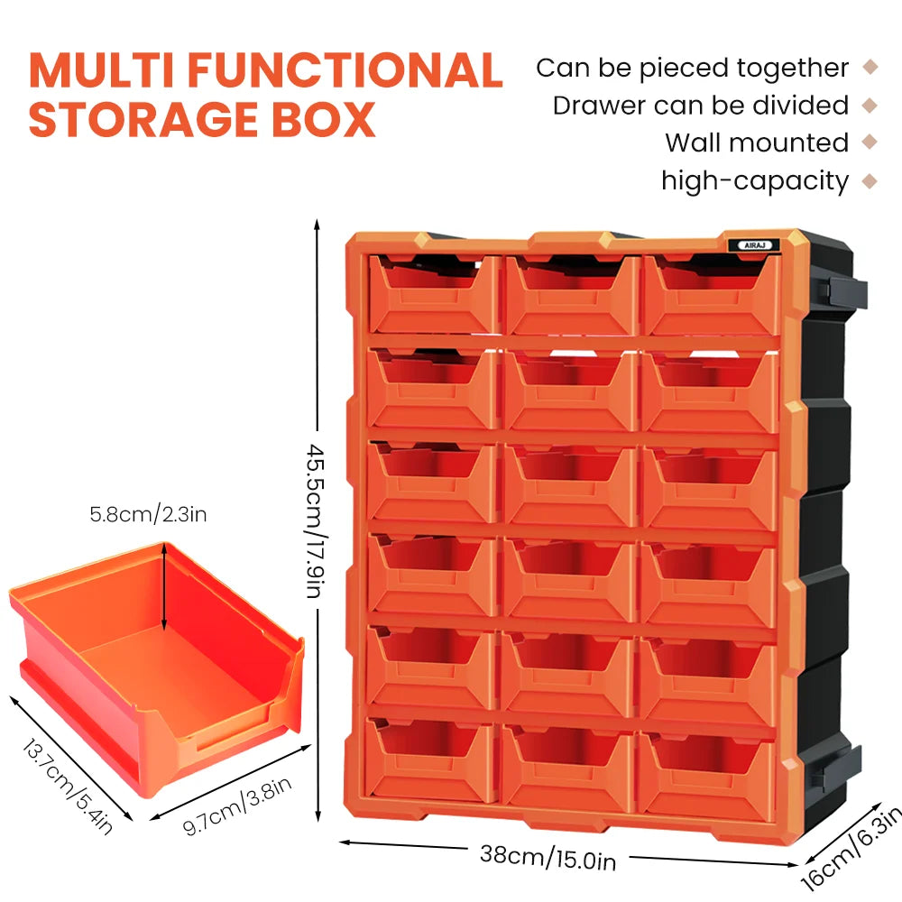 AIRAJ Multi Drawer Plastic Storage Cabinet Bead Lego Makeup Organizer
