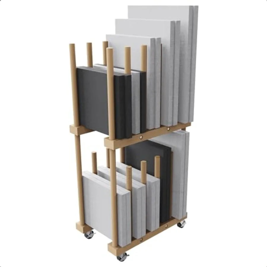 Art Storage Rack For Canvas And Drawing Supplies Portable
