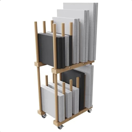 Art Storage Rack For Canvas And Drawing Supplies Portable
