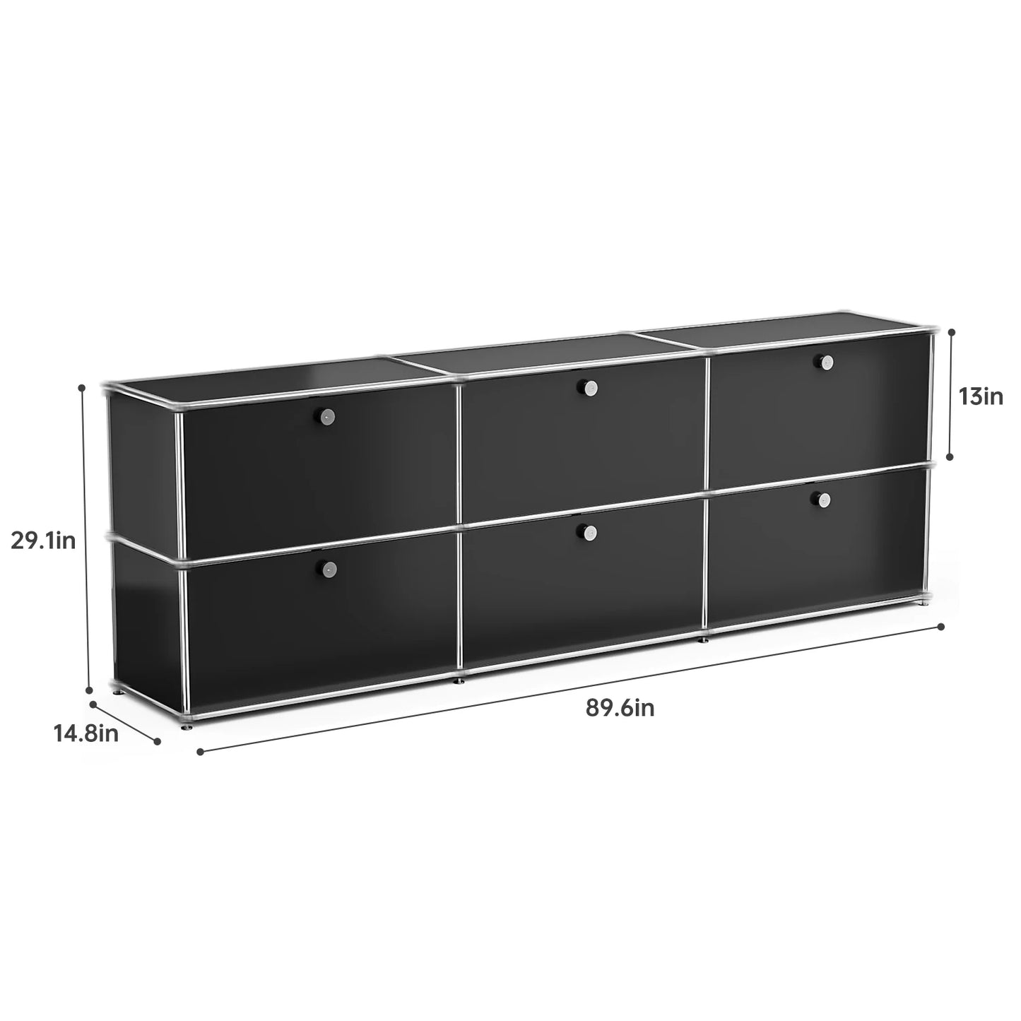 Stainless Steel Storage Cabinet TV Stand For Living Room Office