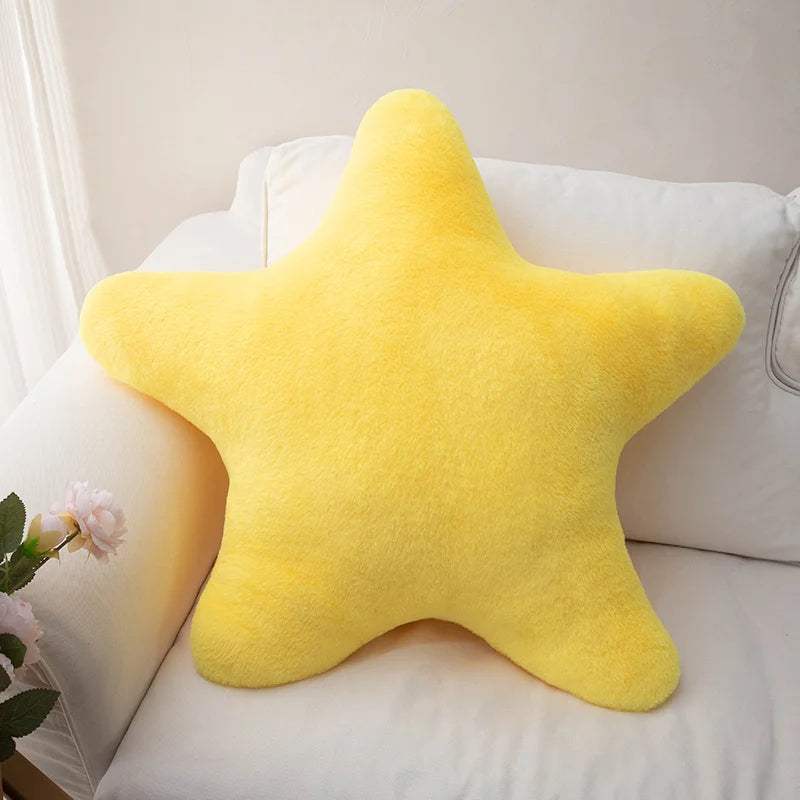 Soft Plush Star Shaped Decorative Throw Pillow For Bedroom