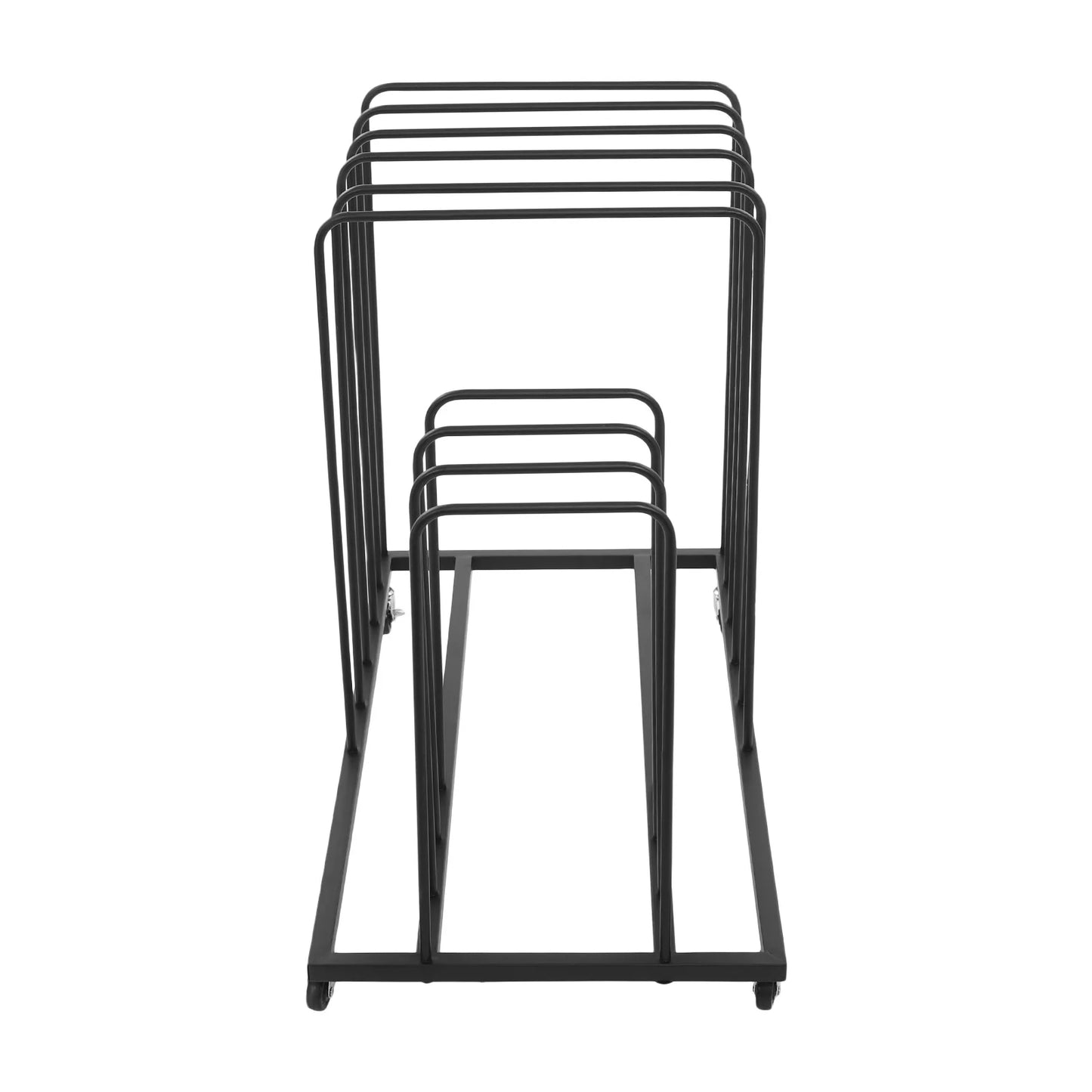 Art Storage Rack, 9 Grid Canvas Panel Organizer with Wheels, Large Capacity Drying Rack, Black Easel Stand for Painting Boards