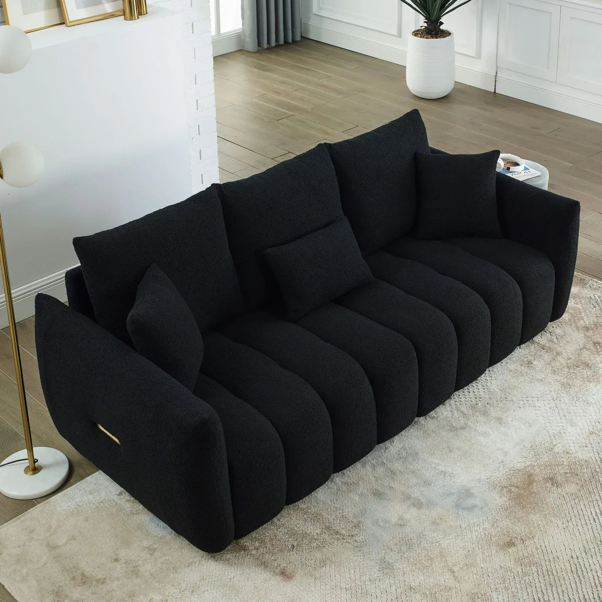 Modern Boucle Modular Sofa For Stylish Living Room