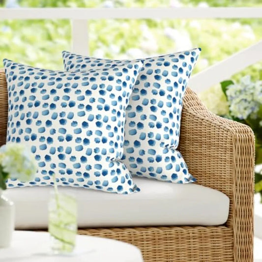 Waterproof Outdoor Throw Pillow Set Pack of 2 for Patio and Sofa