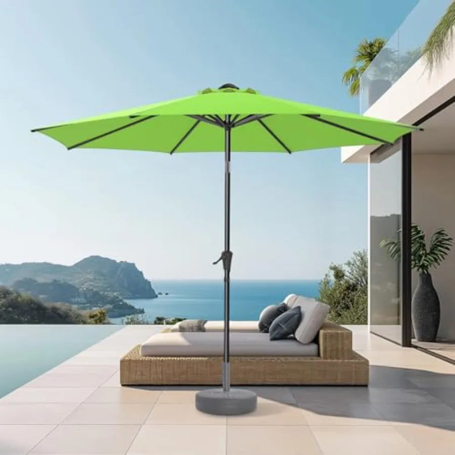 Outdoor Patio Umbrella With Push Button Tilt UV Protection