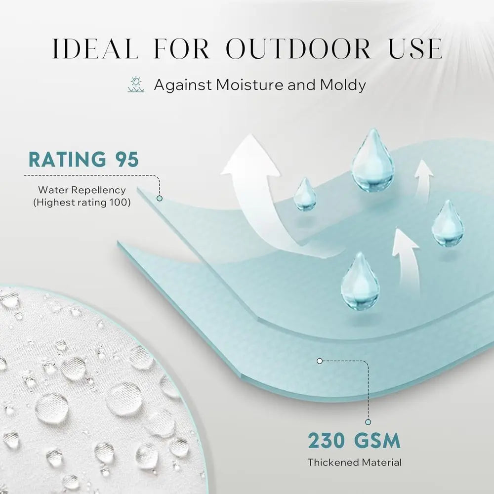 Pillow Inserts Pack of 4 Outdoor Water Resistant Hypoallergenic