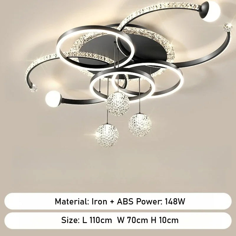 Modern LED Surface Mounted Ceiling Light With Acrylic Finish