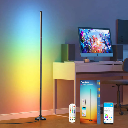 GUPUP RGB Changing Floor Lamp Rechargeable Bluetooth App Remote