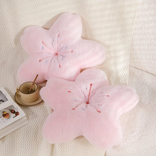 Cherry Blossom Flower Pillow Princess Style for Living Room