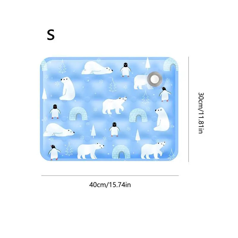 Pet Cooling Mat Dog Cat Sleeping Pad Cool Ice Silk Portable Mattress Blanket Summer Small Animal Cats Dogs Cold Bed Mat