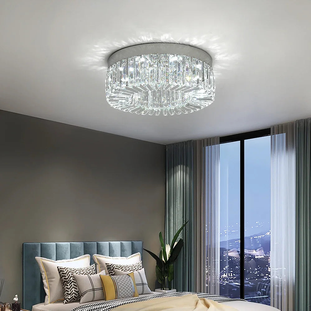 VETRULUS Crystal LED Ceiling Chandelier For Living Room Lighting