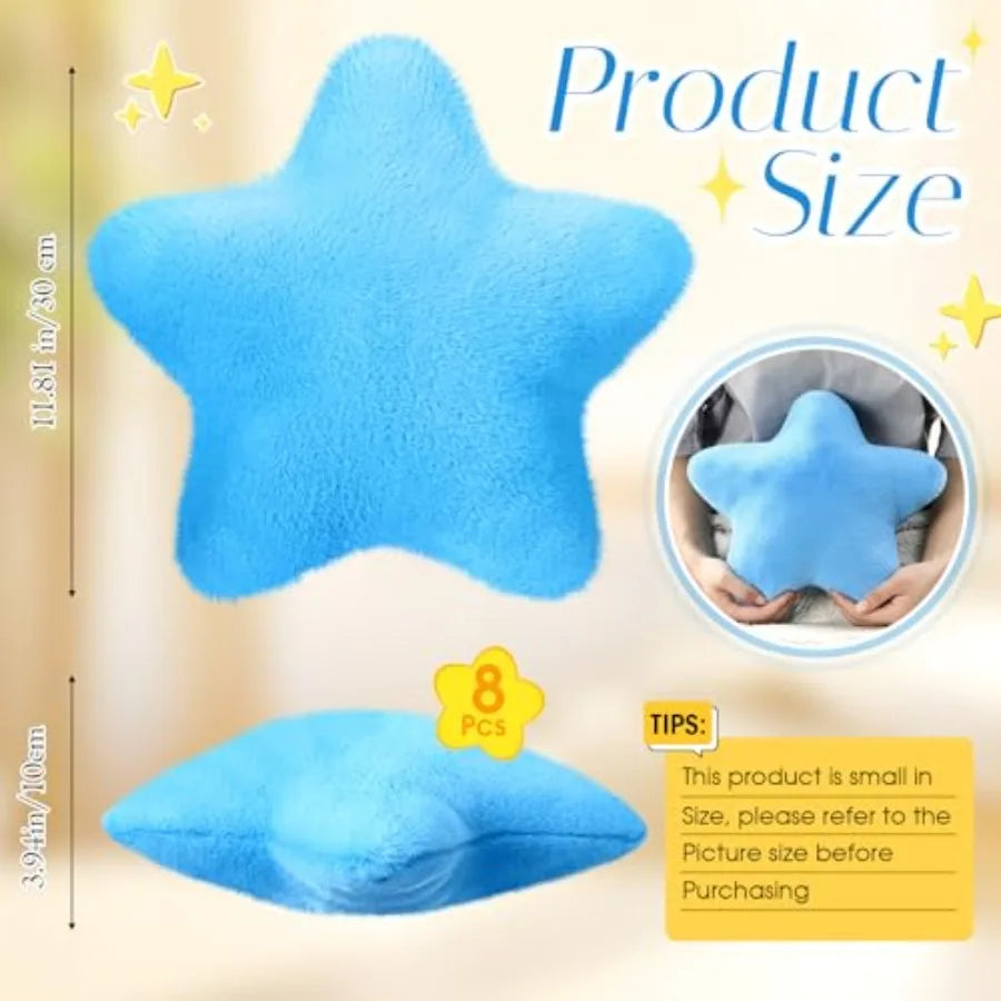 Star Shaped Throw Pillows 8 Pack Decorative Plush Cushions