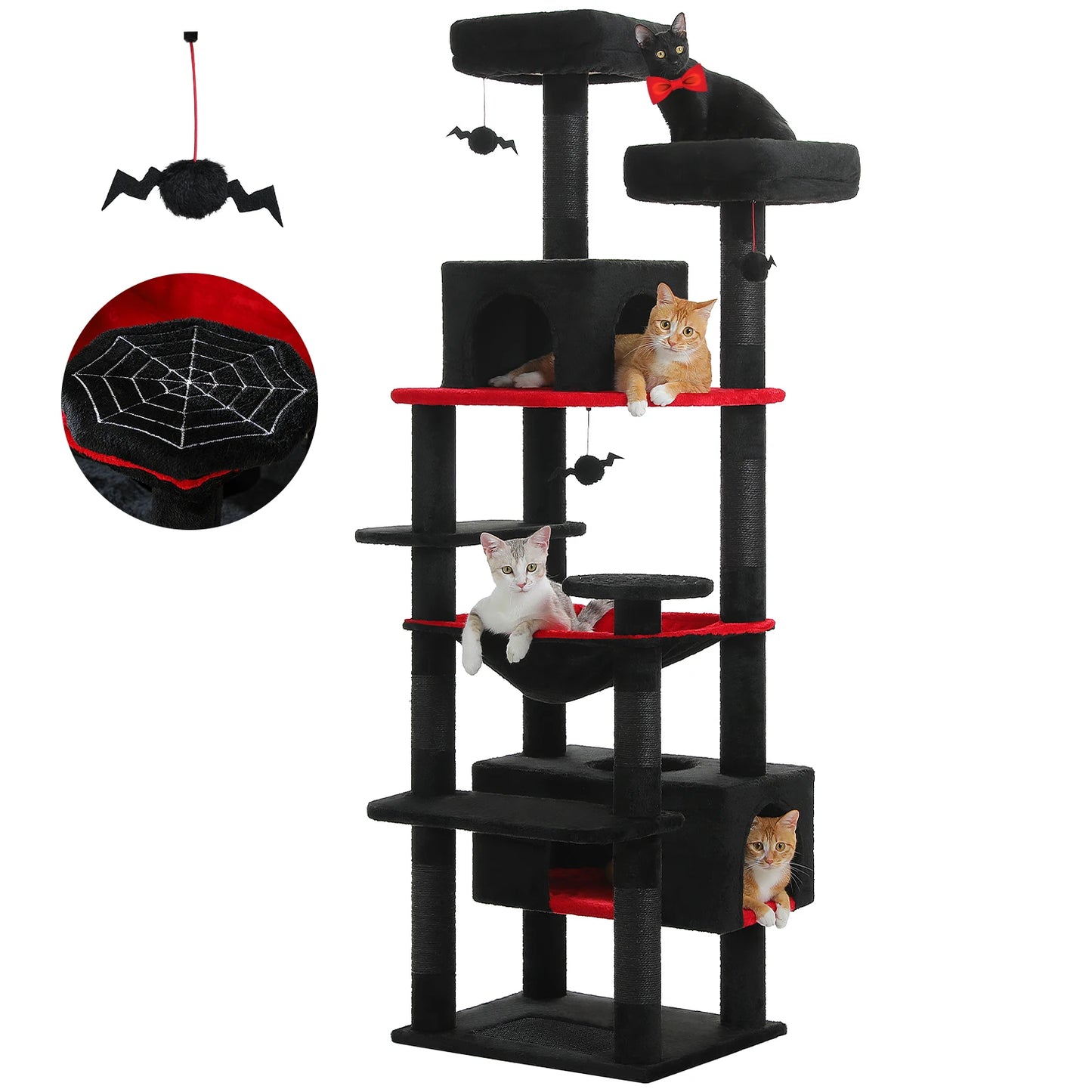 PAWZ Road Five-Tier Cat Tree Tower With Sisal Scratching Posts