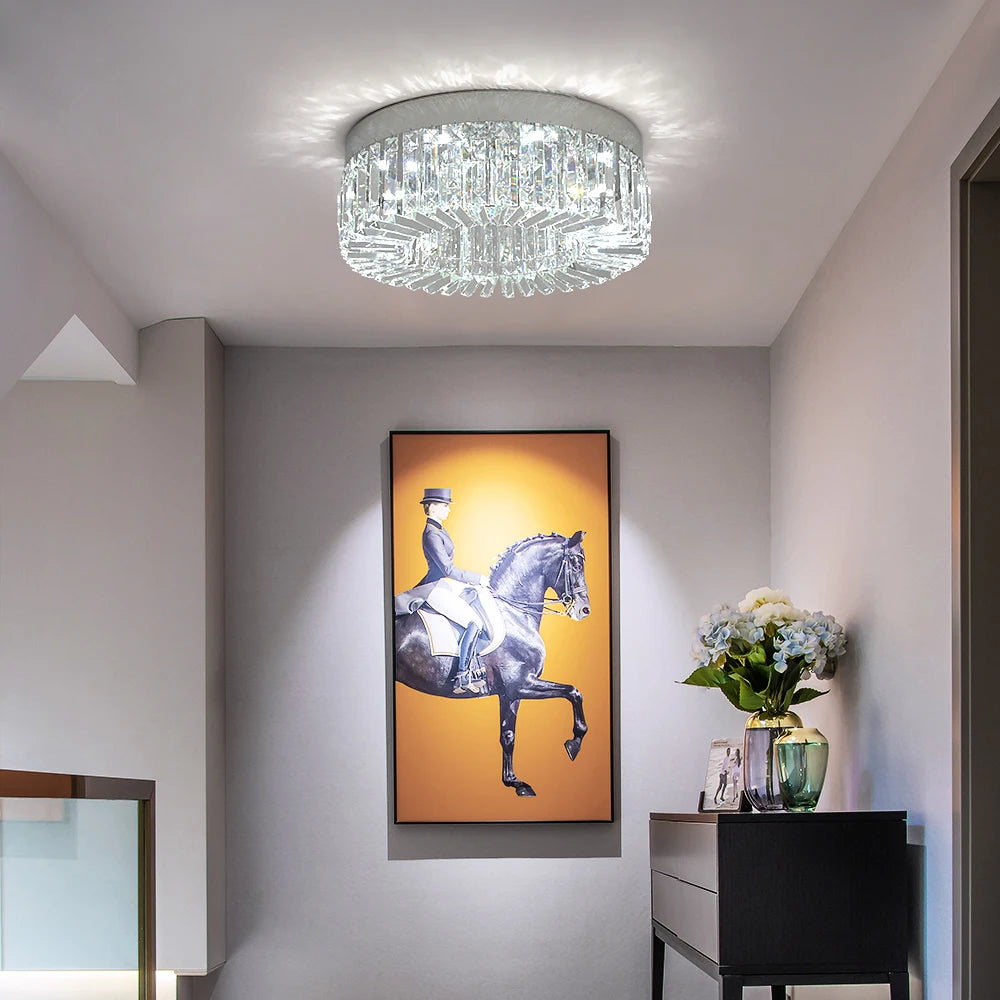 VETRULUS Crystal LED Ceiling Chandelier For Living Room Lighting