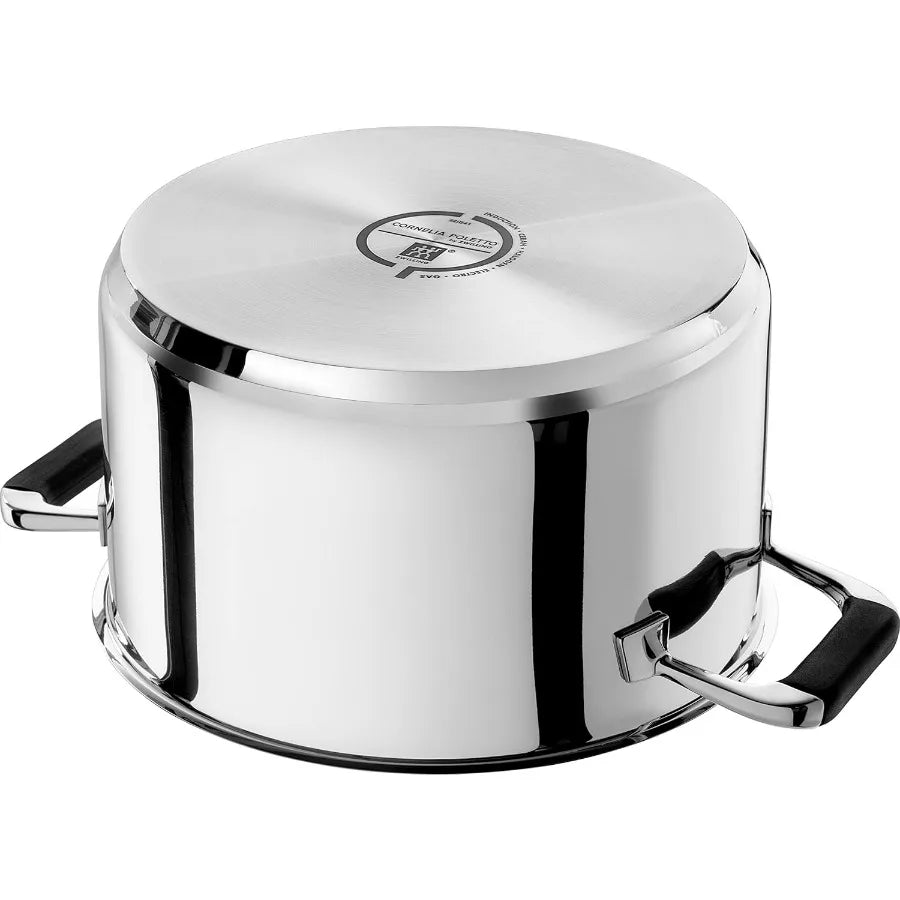 Cornelia Poletto 5-Piece Stainless Steel Saucepan Set For Induction