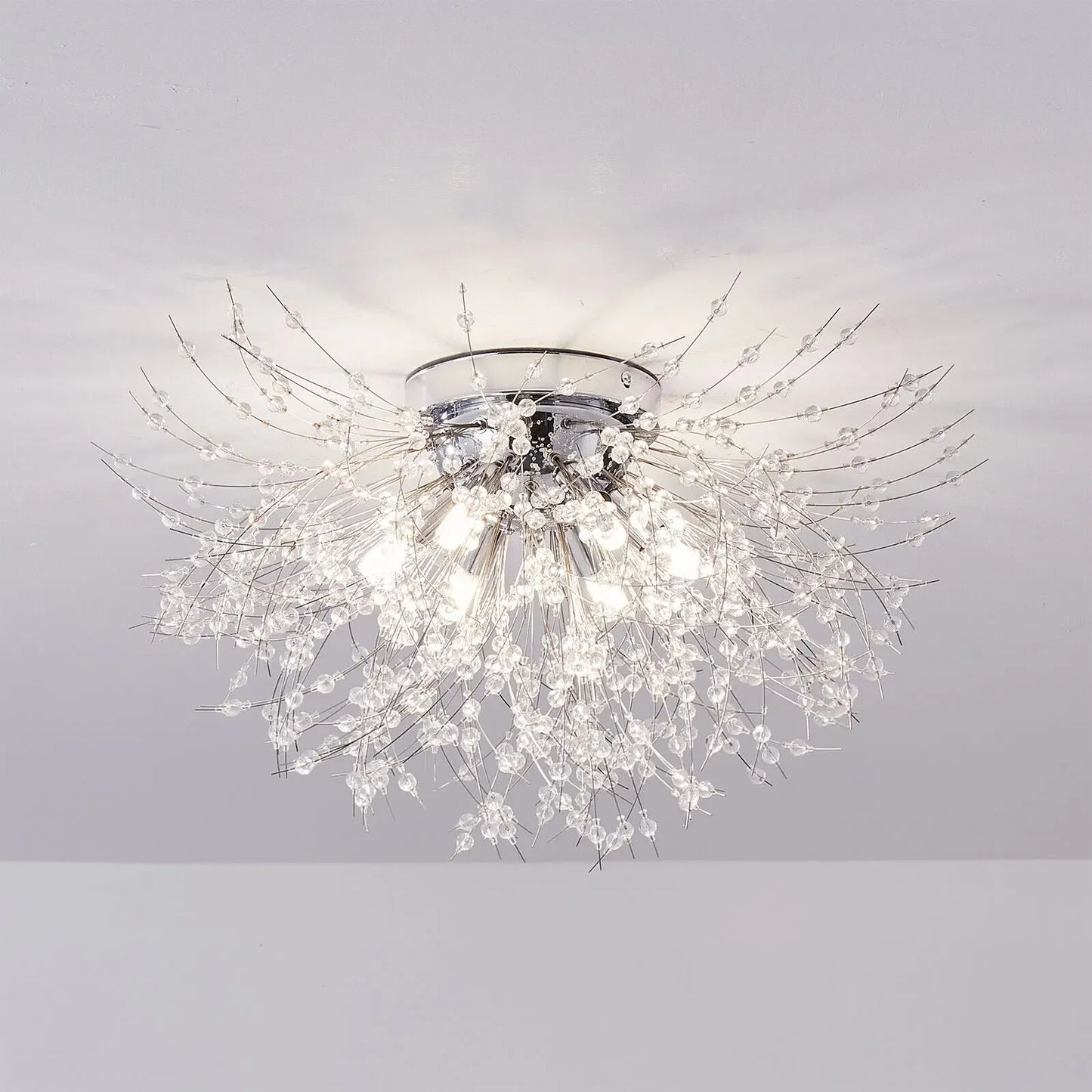 Led Flush Mount Ceiling Light Fireworks Chandelier G9 Base 110V