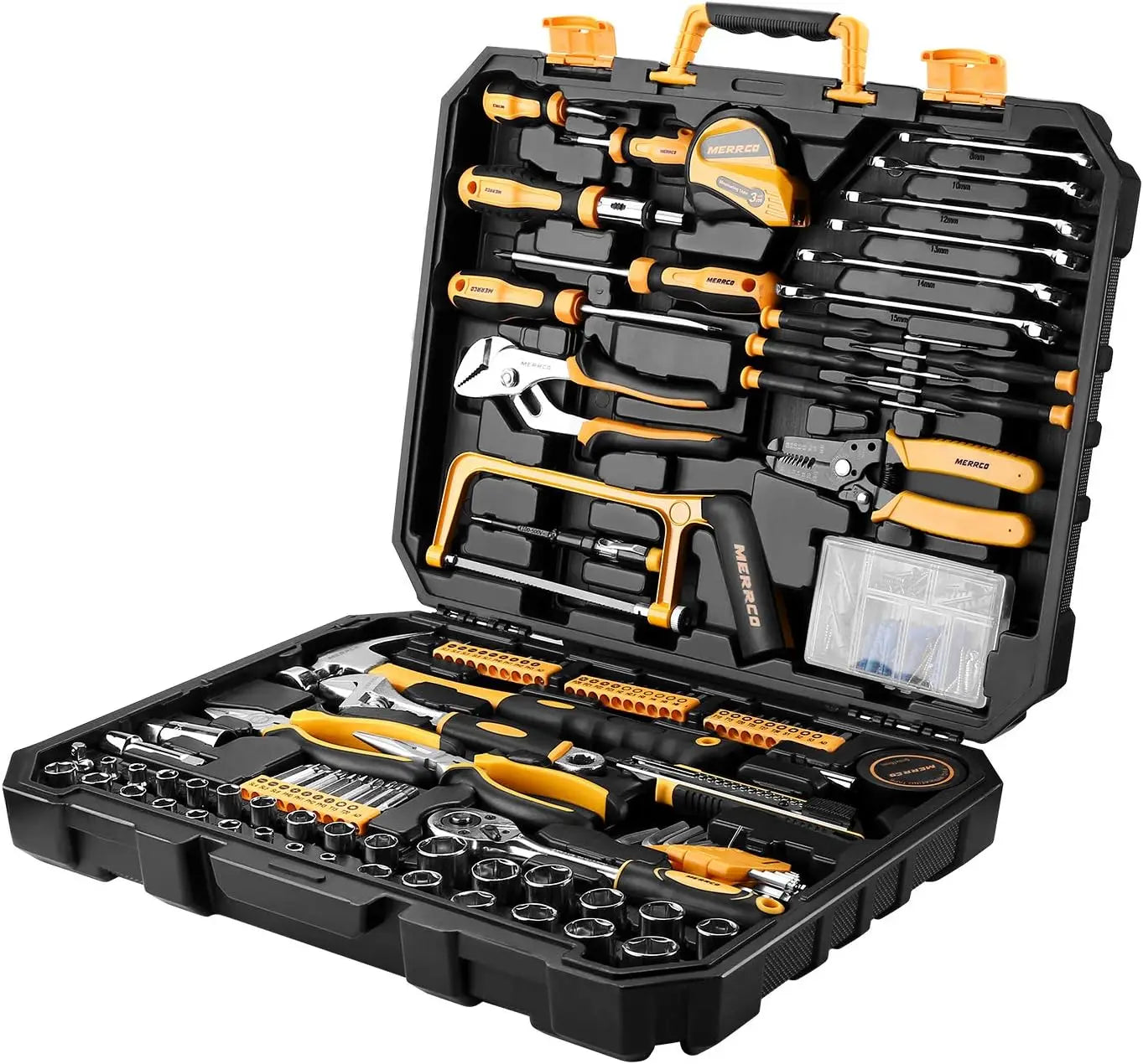 DEKO 198 Piece Home Repair Tool Kit With Household Tools