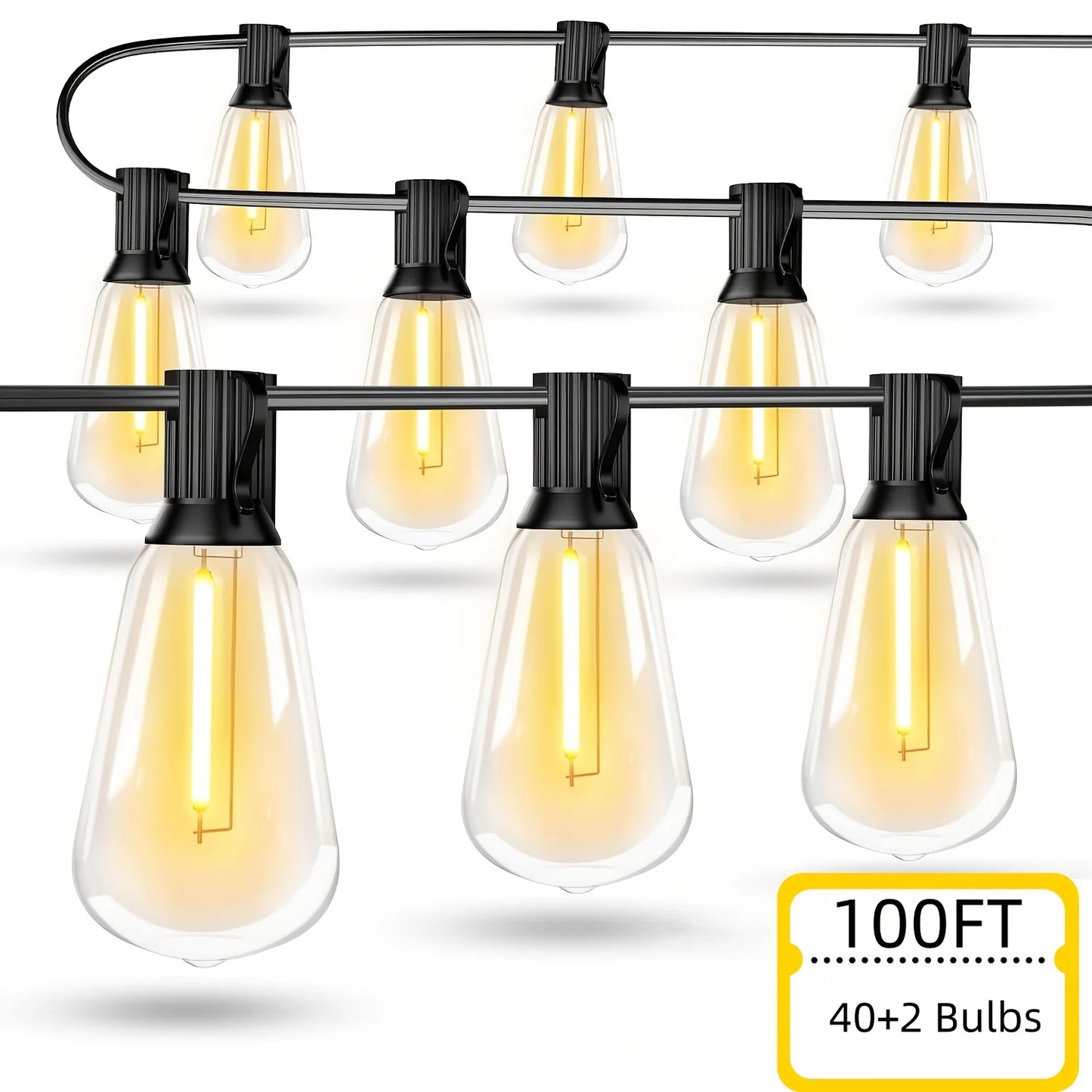 LED Outdoor String Lights ST38 Patio Waterproof Porch Deck Garden