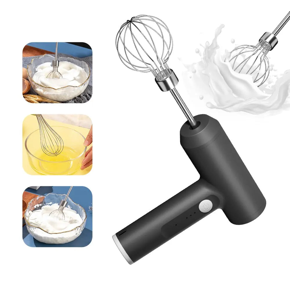 Wireless Electric Hand Mixer Portable 3 Speed Kitchen Beater Tool