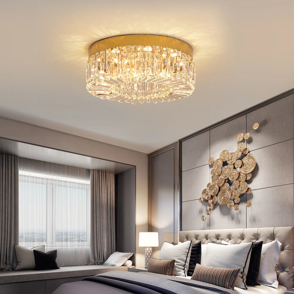 VETRULUS Crystal LED Ceiling Chandelier For Living Room Lighting