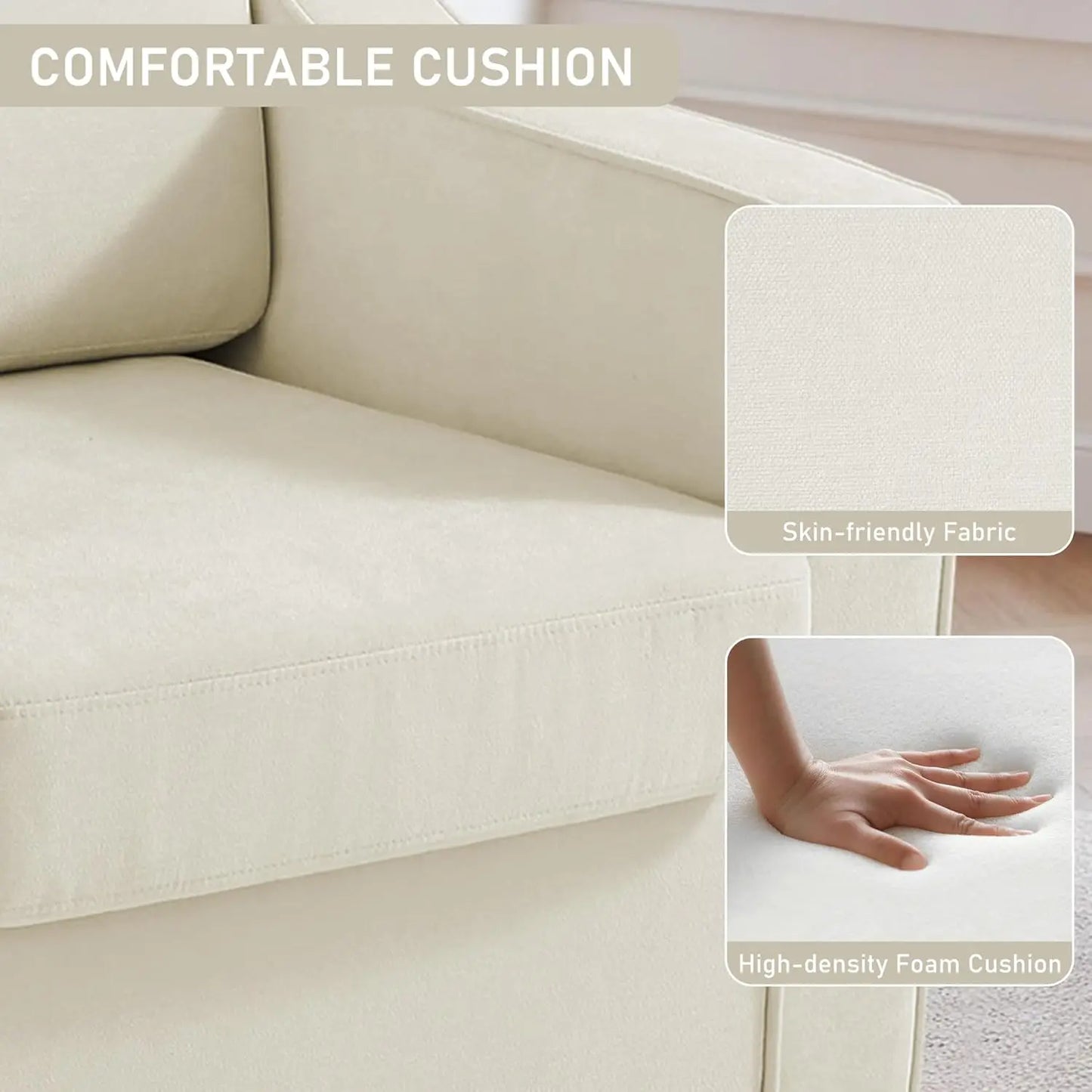 Upholstered Club Armchairs Set of 2 Chenille Fabric