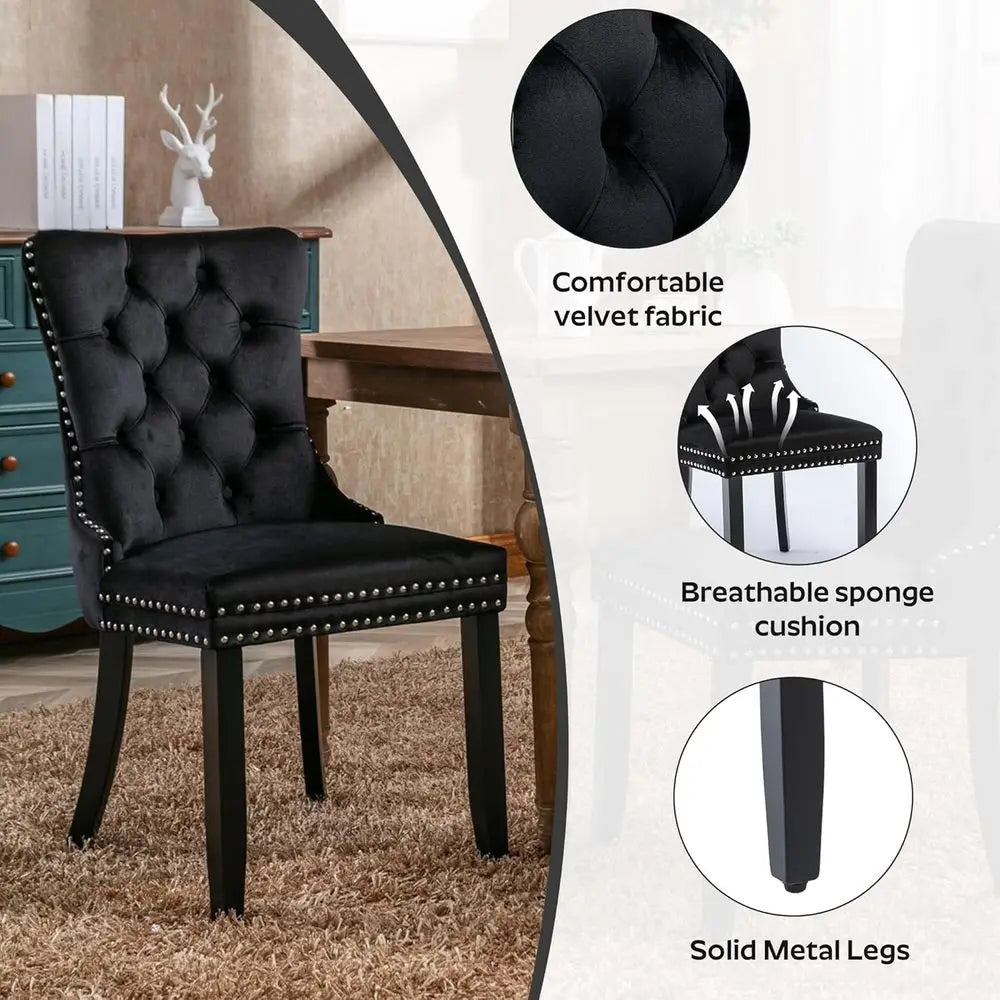 Tempered Glass Dining Table With Velvet Chairs Modern Scandinavian Set