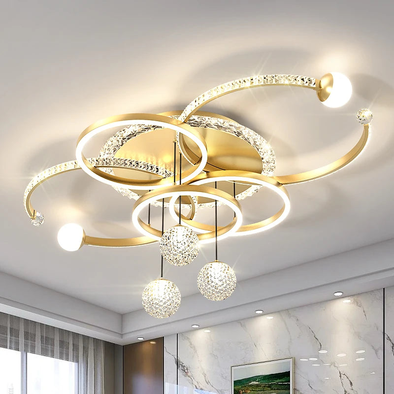 Modern LED Surface Mounted Ceiling Light With Acrylic Finish