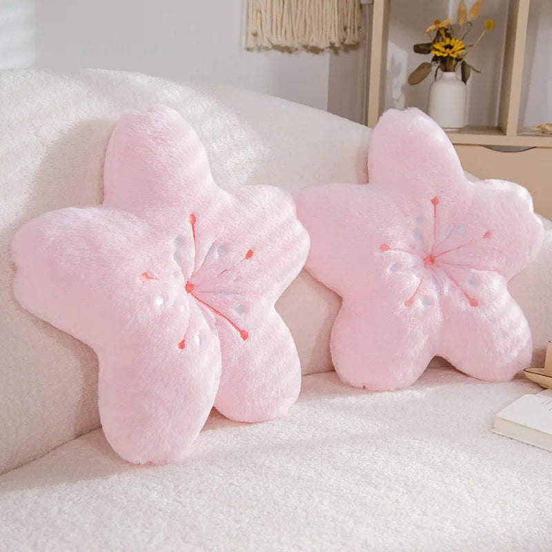 Cherry Blossom Flower Pillow Princess Style for Living Room