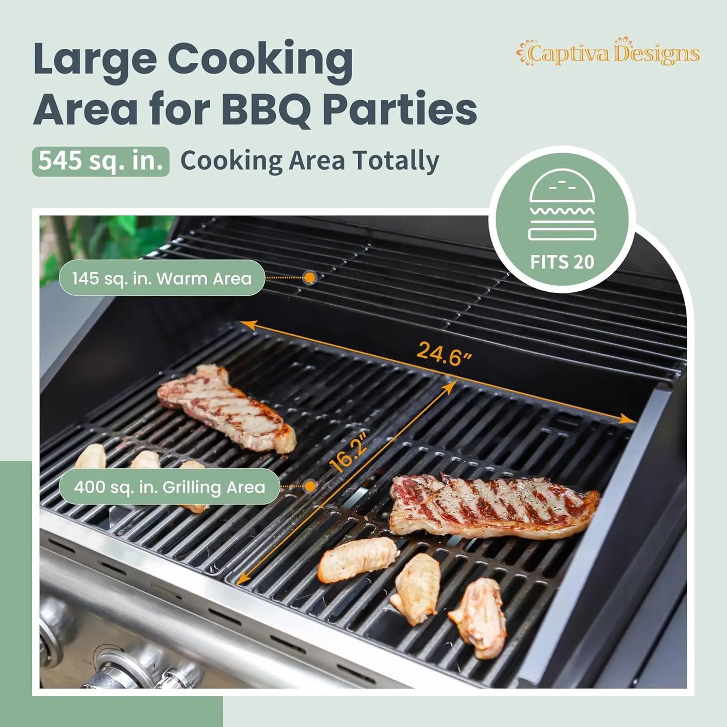Propane 4-Burner BBQ Grill With Side Burner Stainless Steel