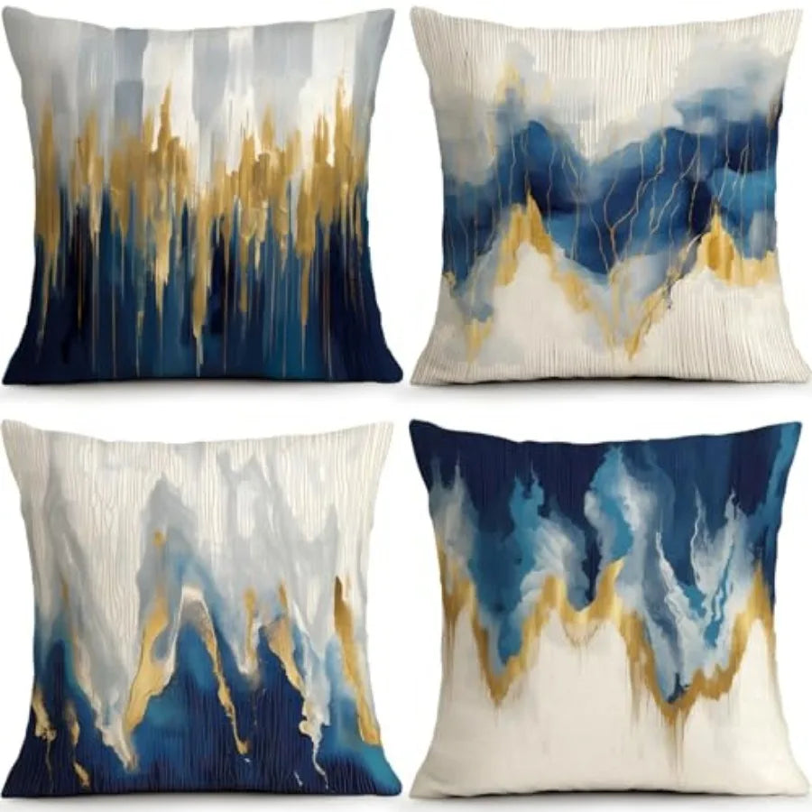 Decorative Throw Pillow Covers Set Of Four For Living Room