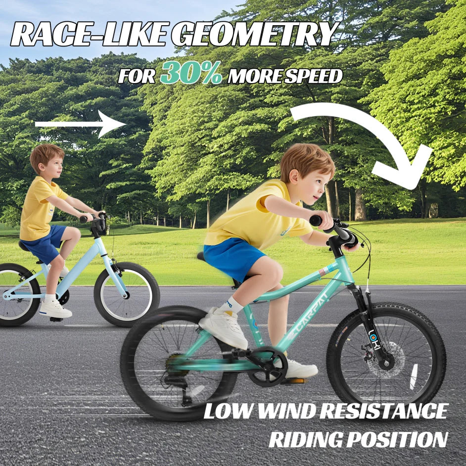 Kids Mountain Bike 7 Speed Front Suspension Disc Brake