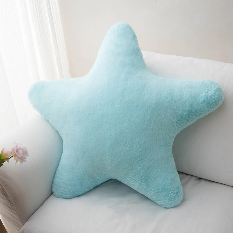 Soft Plush Star Shaped Decorative Throw Pillow For Bedroom