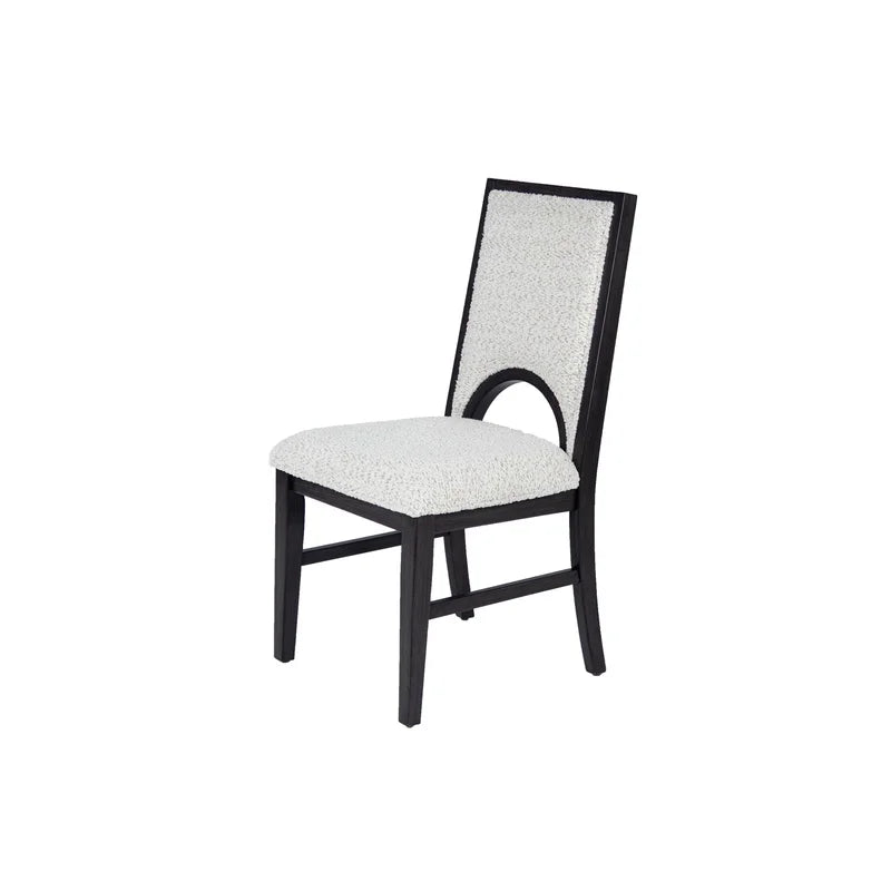 Trestle Base Dining Table With Fabric Chairs Modern Set