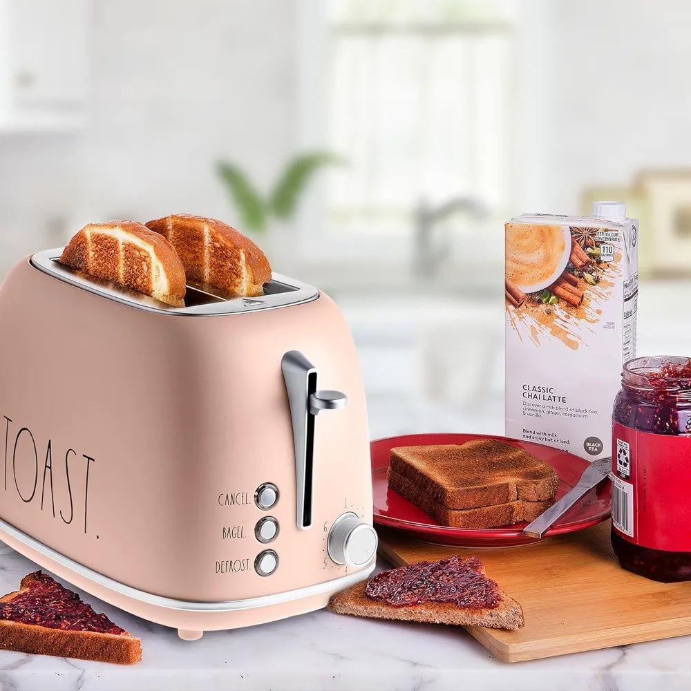 Retro Stainless Steel Toaster Featuring Six Distinct Browning Levels