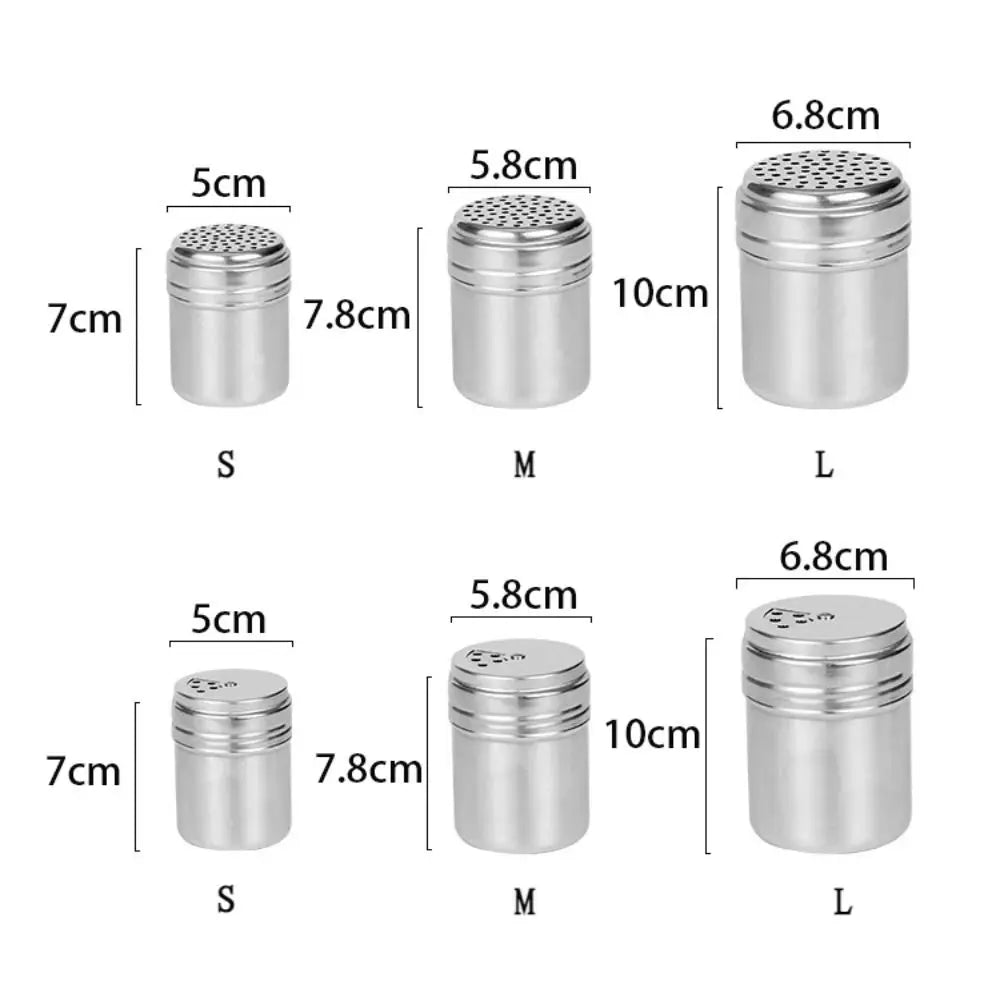 Stainless Steel Multi Purpose Seasoning Jar With Rotating Cover