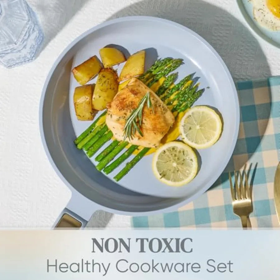 High Quality Ceramic Nonstick Cookware Set Pots And Pans