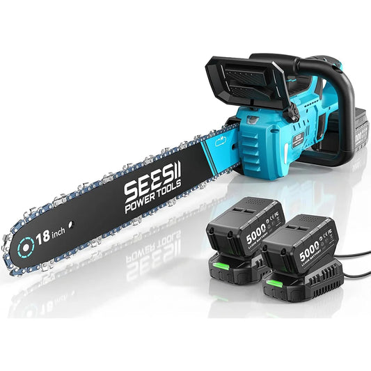 Seesii 40V Brushless Cordless Chainsaw For Garden And Woodworking