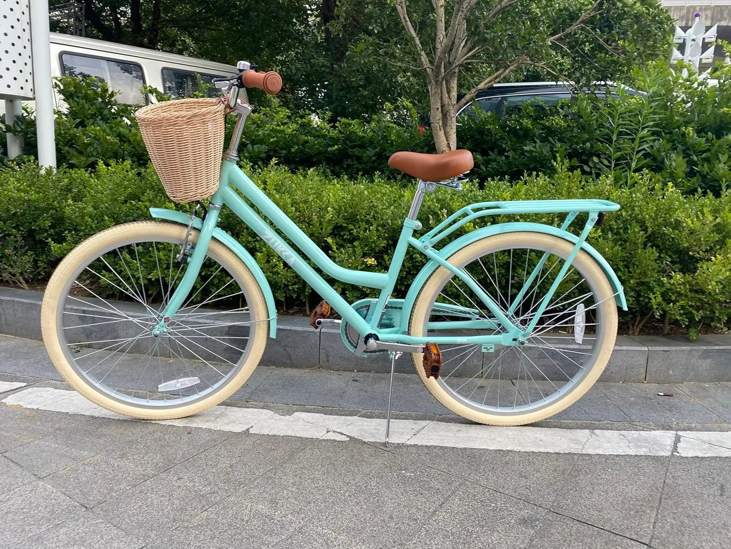 ZUKKA Kids Bike For Girls With Basket Front V Brake Rear Coaster Brake