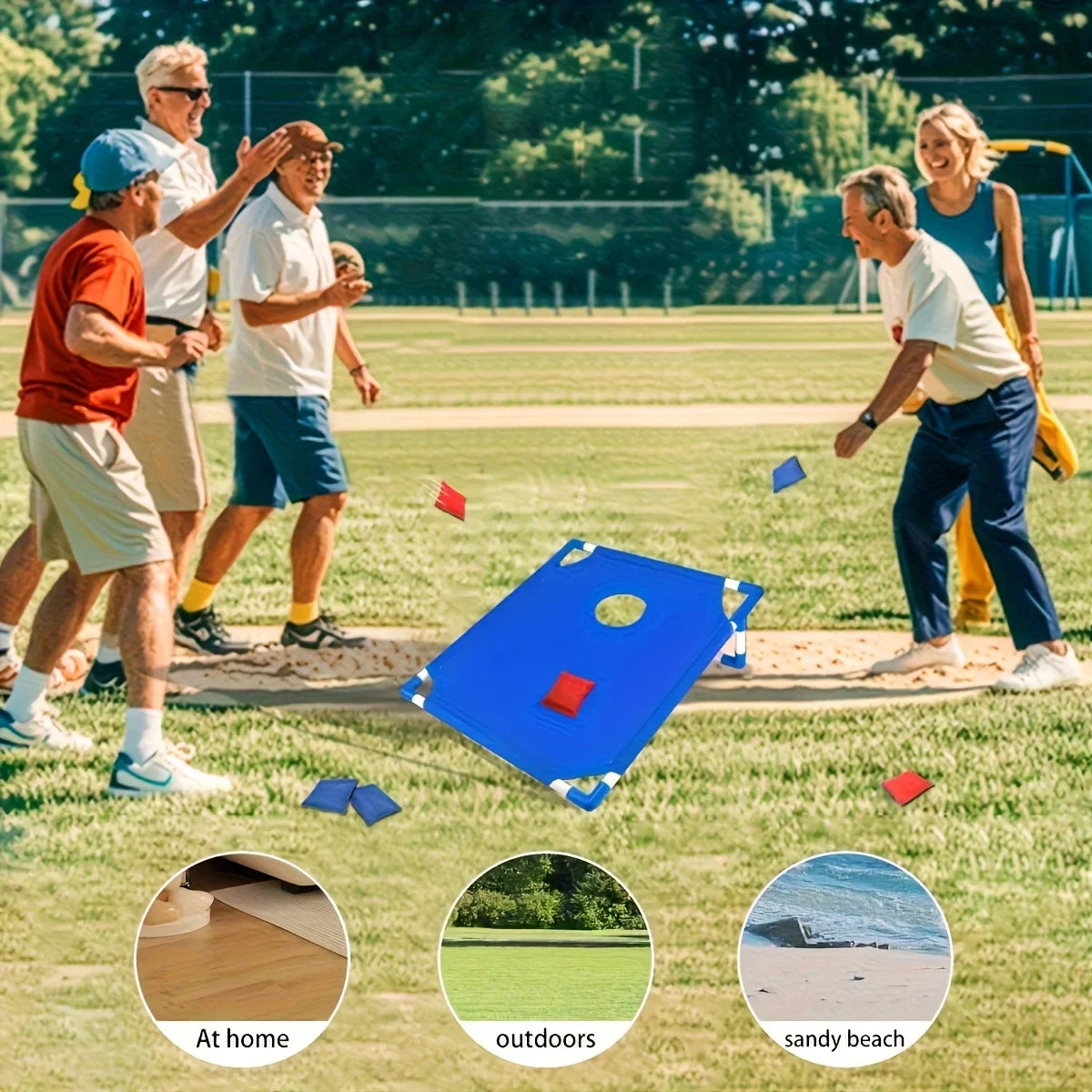 Portable Cornhole Game Set Foldable And Durable Beach Bag